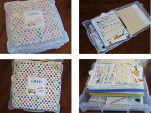 Scrapbook Storage Case for School Papers
